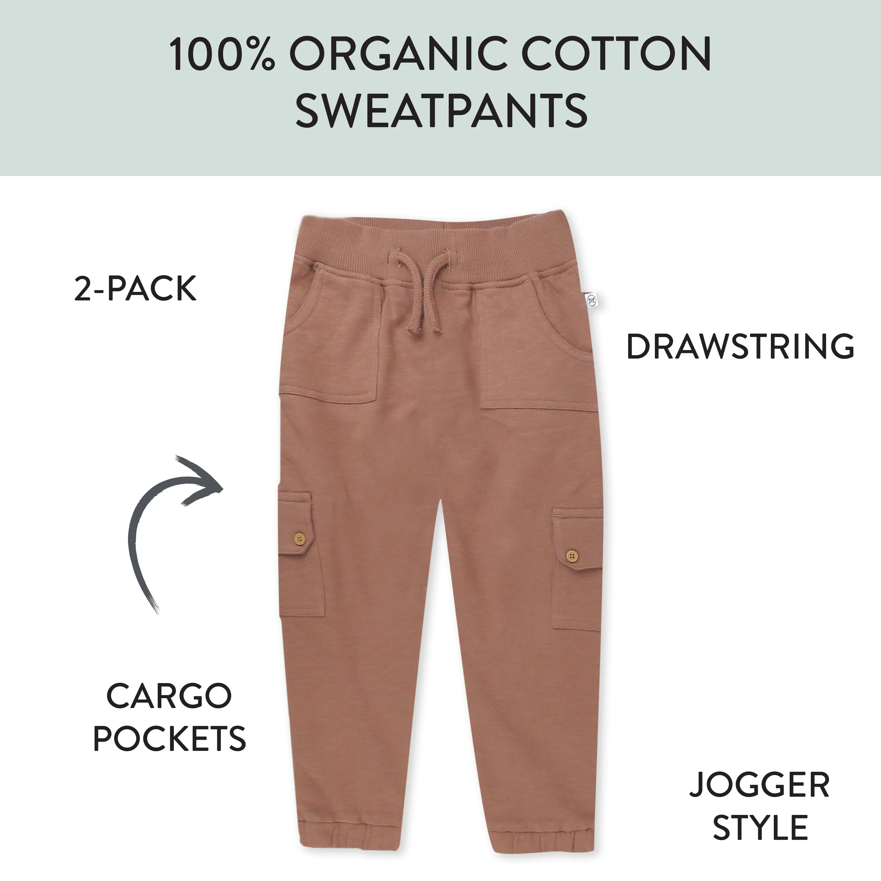 2-Pack Easy Fit Cargo Sweatpants