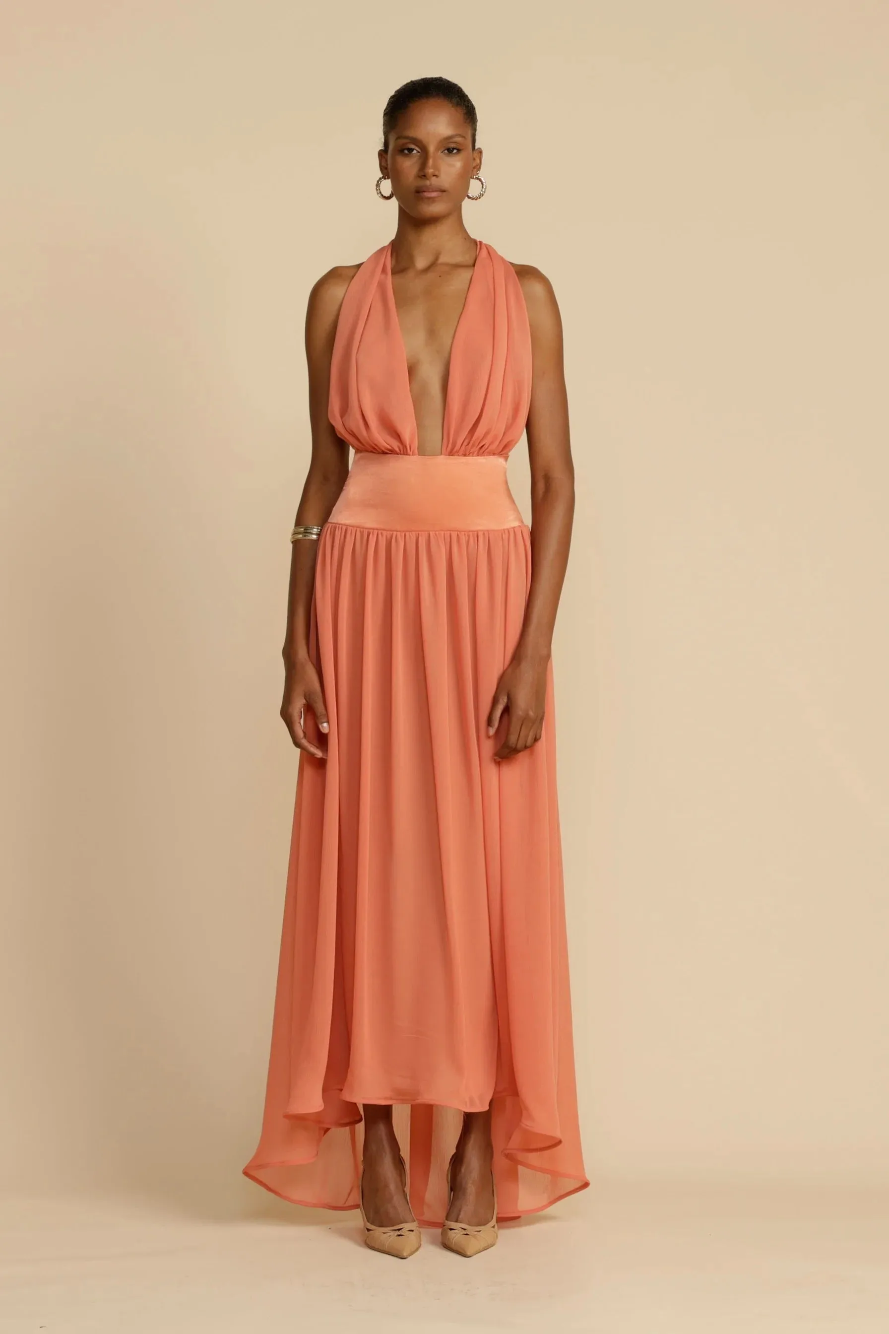 Arcina Ori Serena Dress - Coral