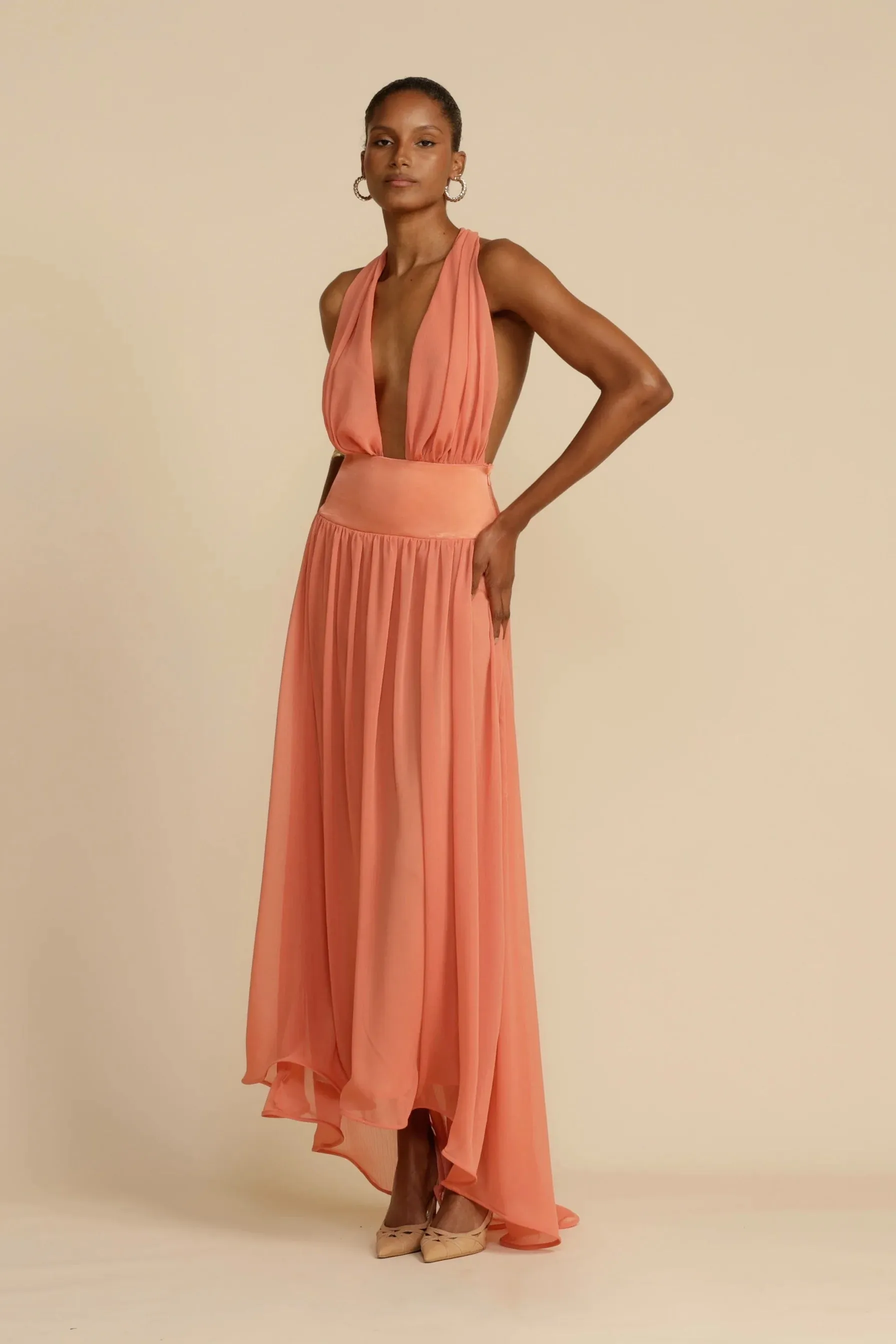 Arcina Ori Serena Dress - Coral