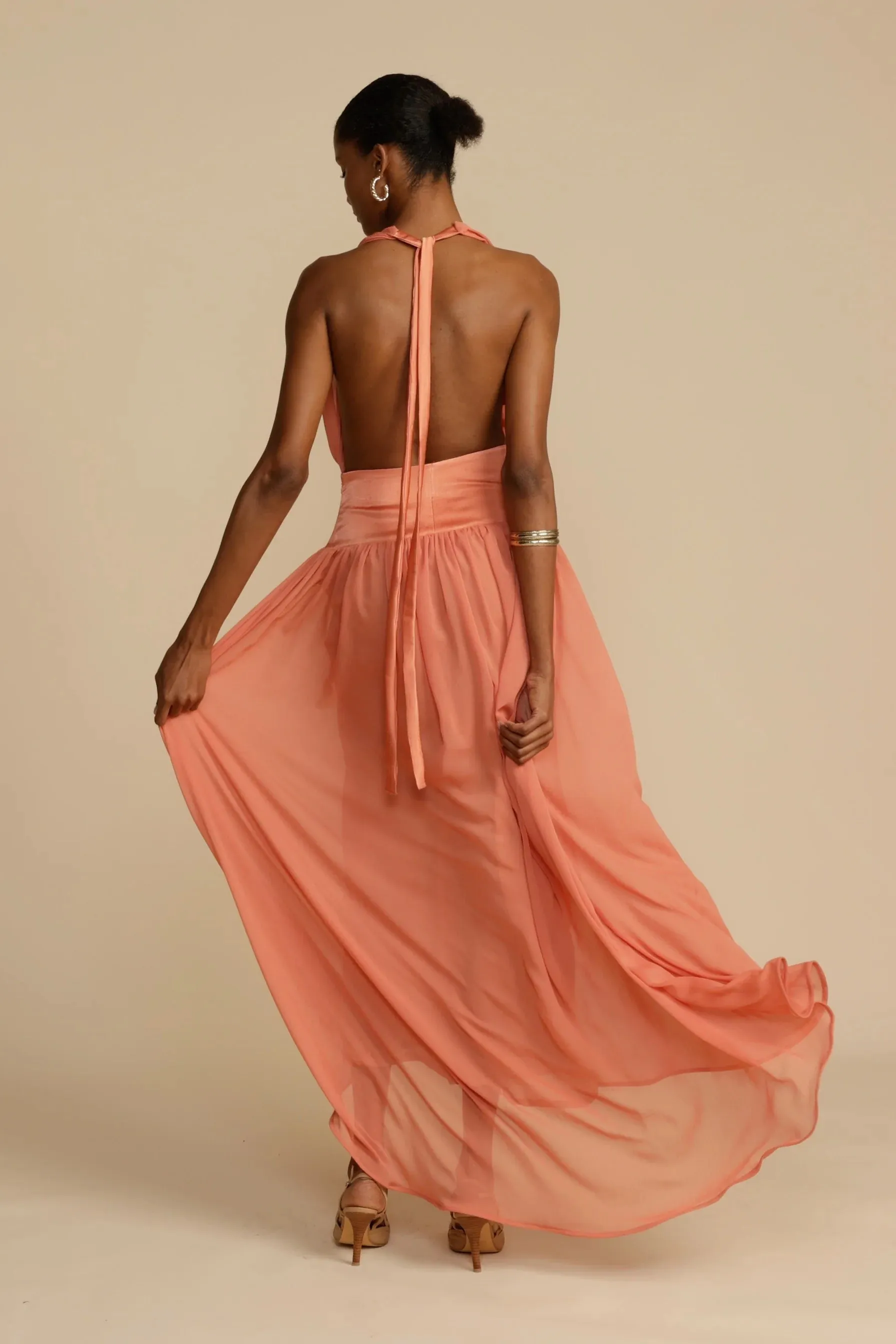 Arcina Ori Serena Dress - Coral