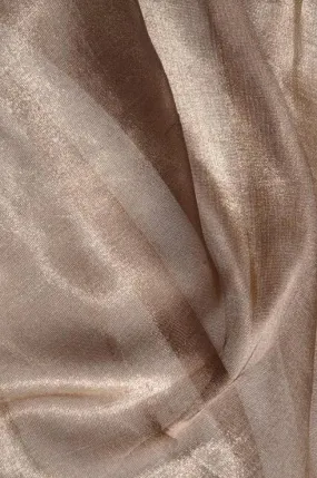 Black Copper Gold Metallic Organza Fabric