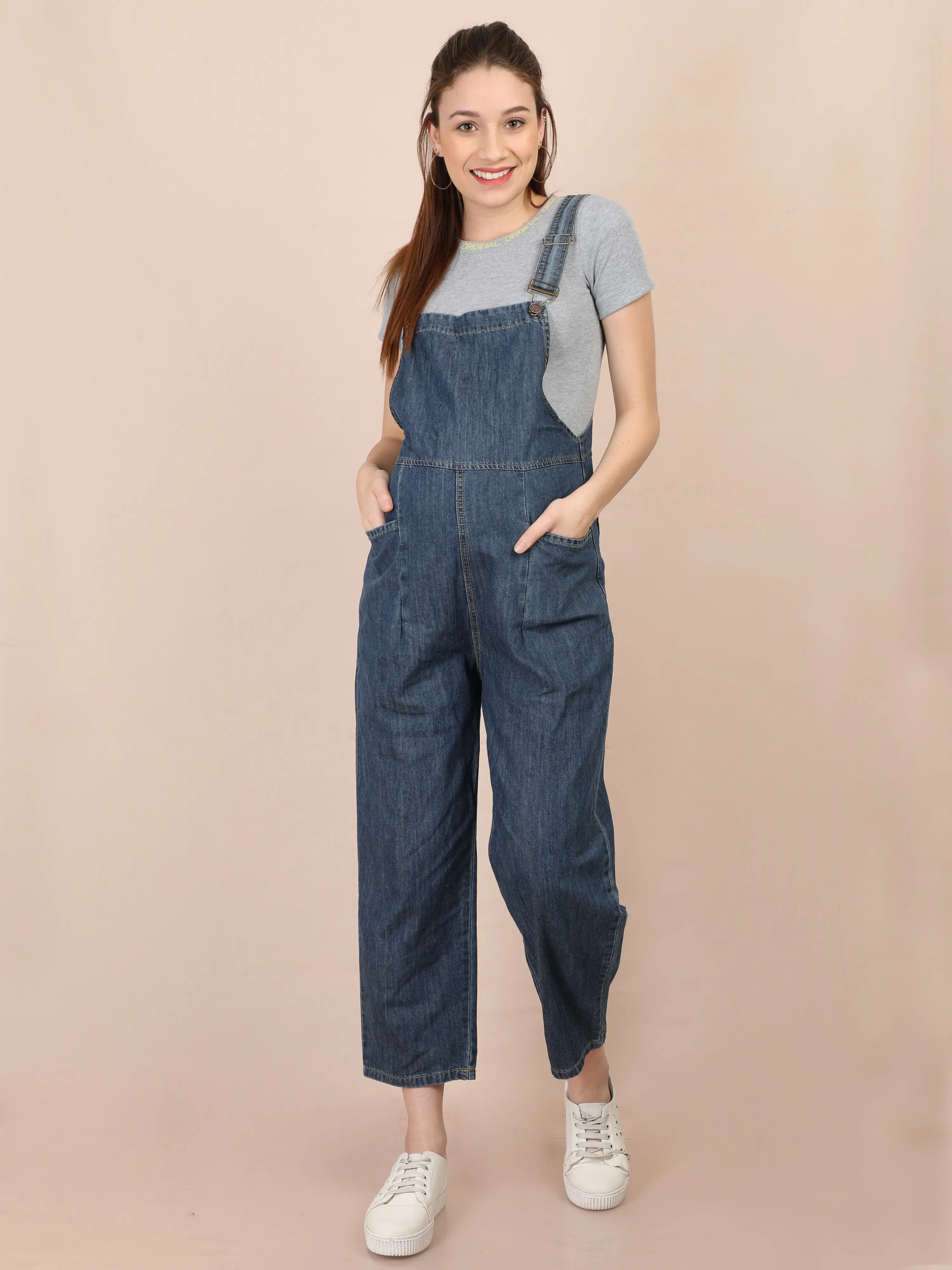 Blue Maternity Denims Dungaree