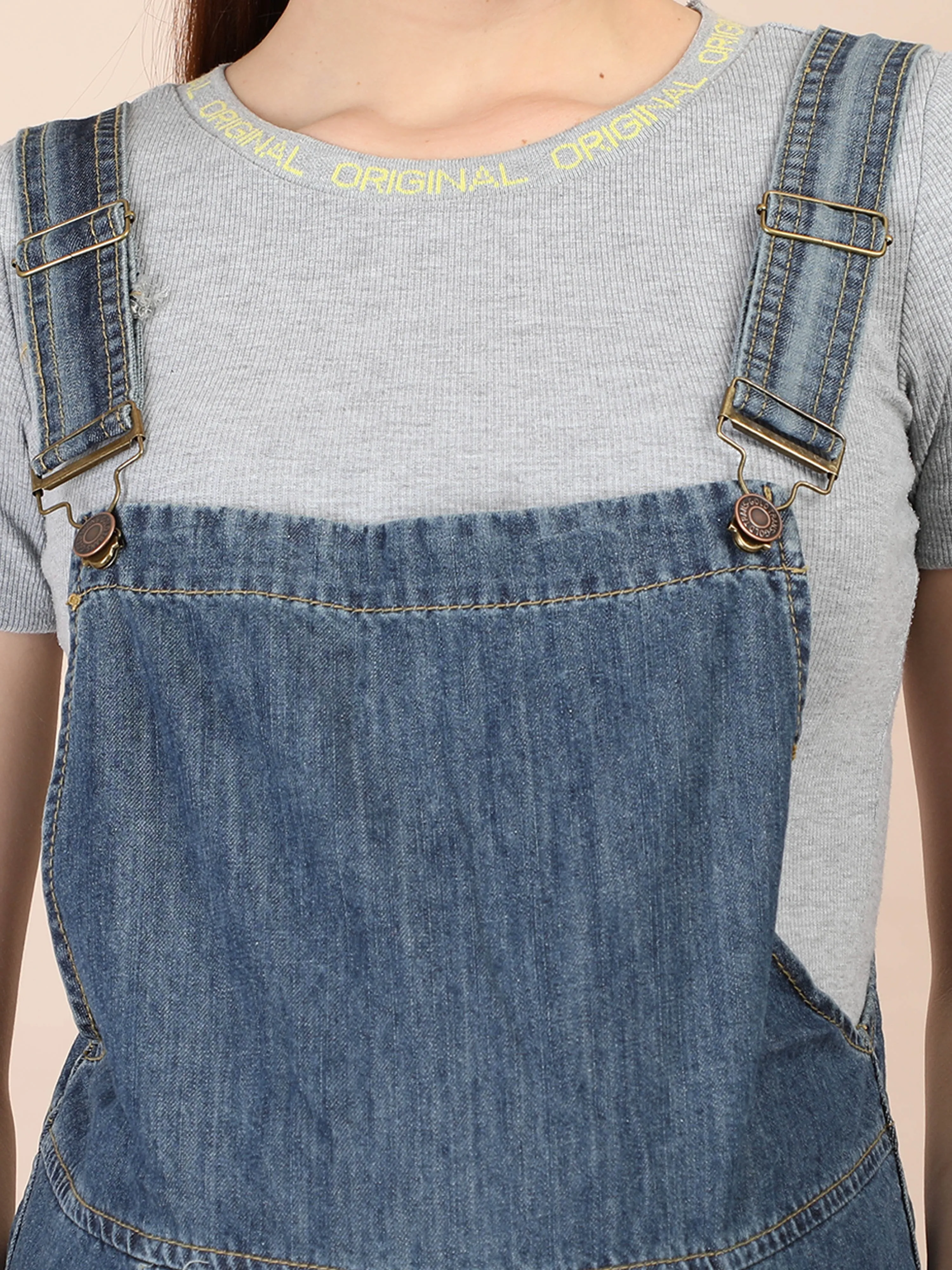 Blue Maternity Denims Dungaree