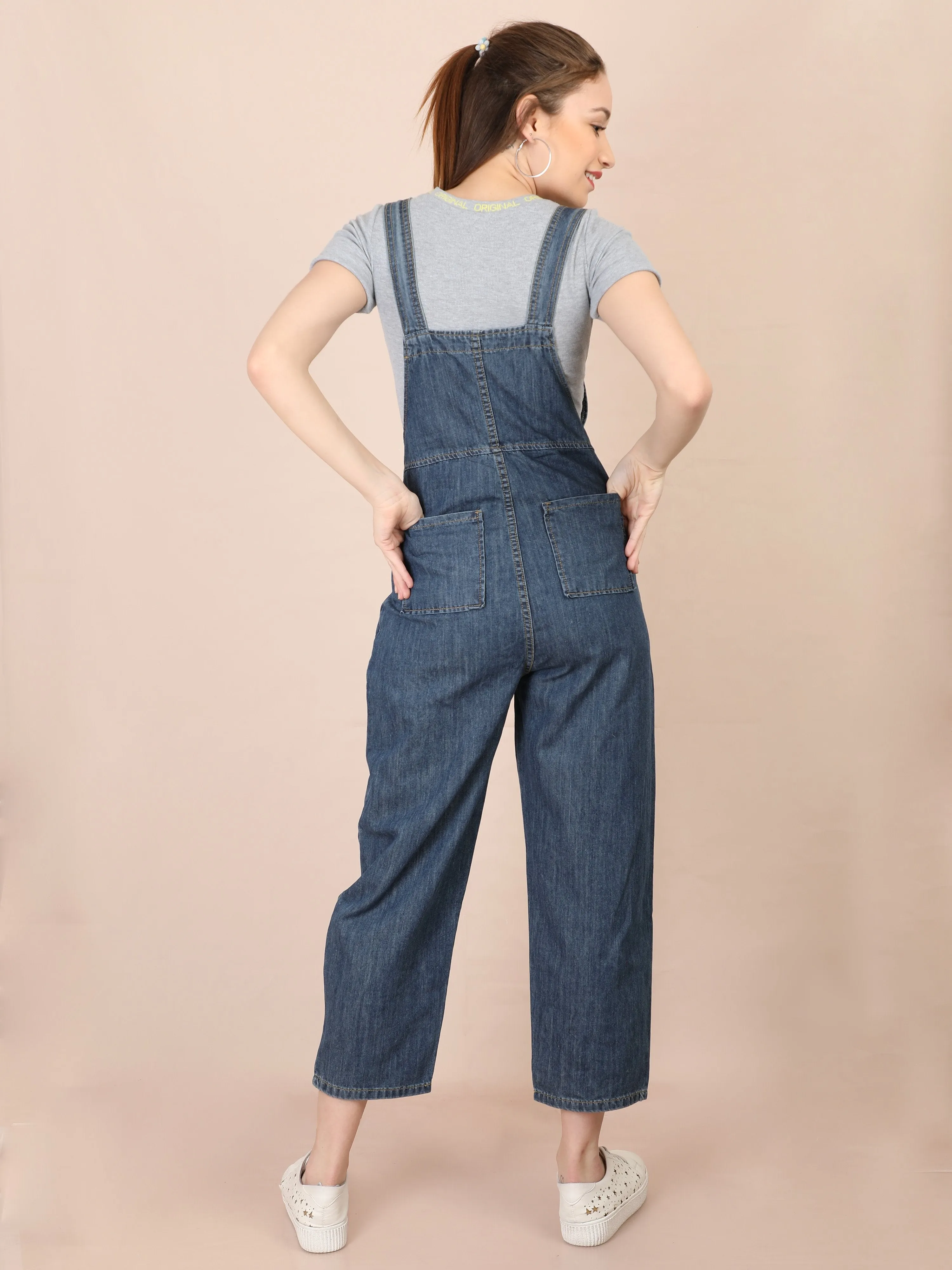 Blue Maternity Denims Dungaree