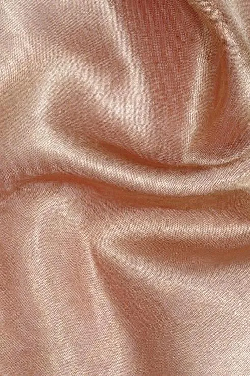 Burgundy Gold Metallic Organza Fabric