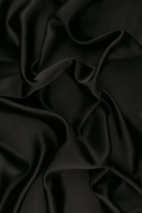 Dark Shadow Charmeuse Silk Fabric