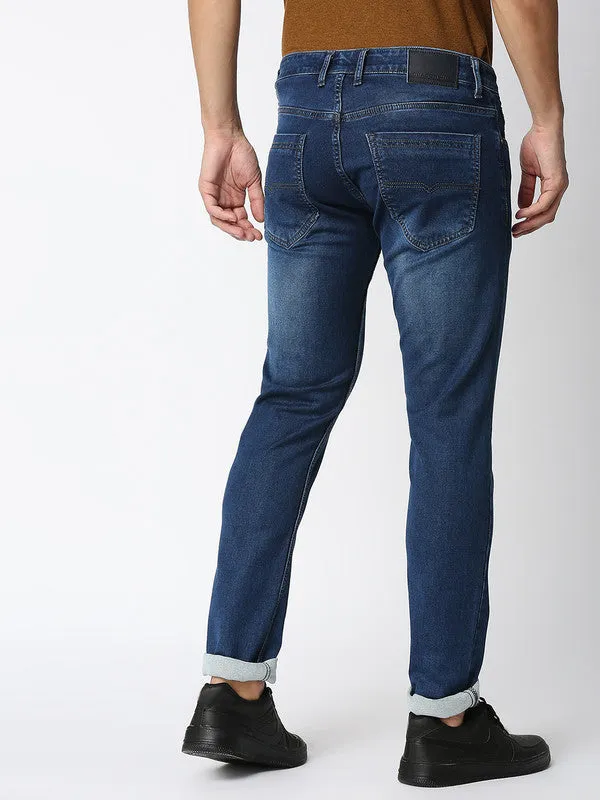 Deep Ocean Blue Stretch Jeans