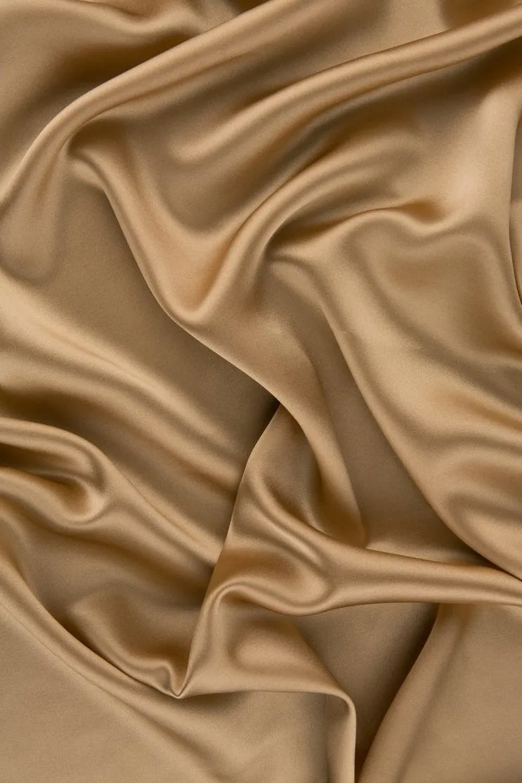 Desert Mist Stretch Charmeuse Fabric