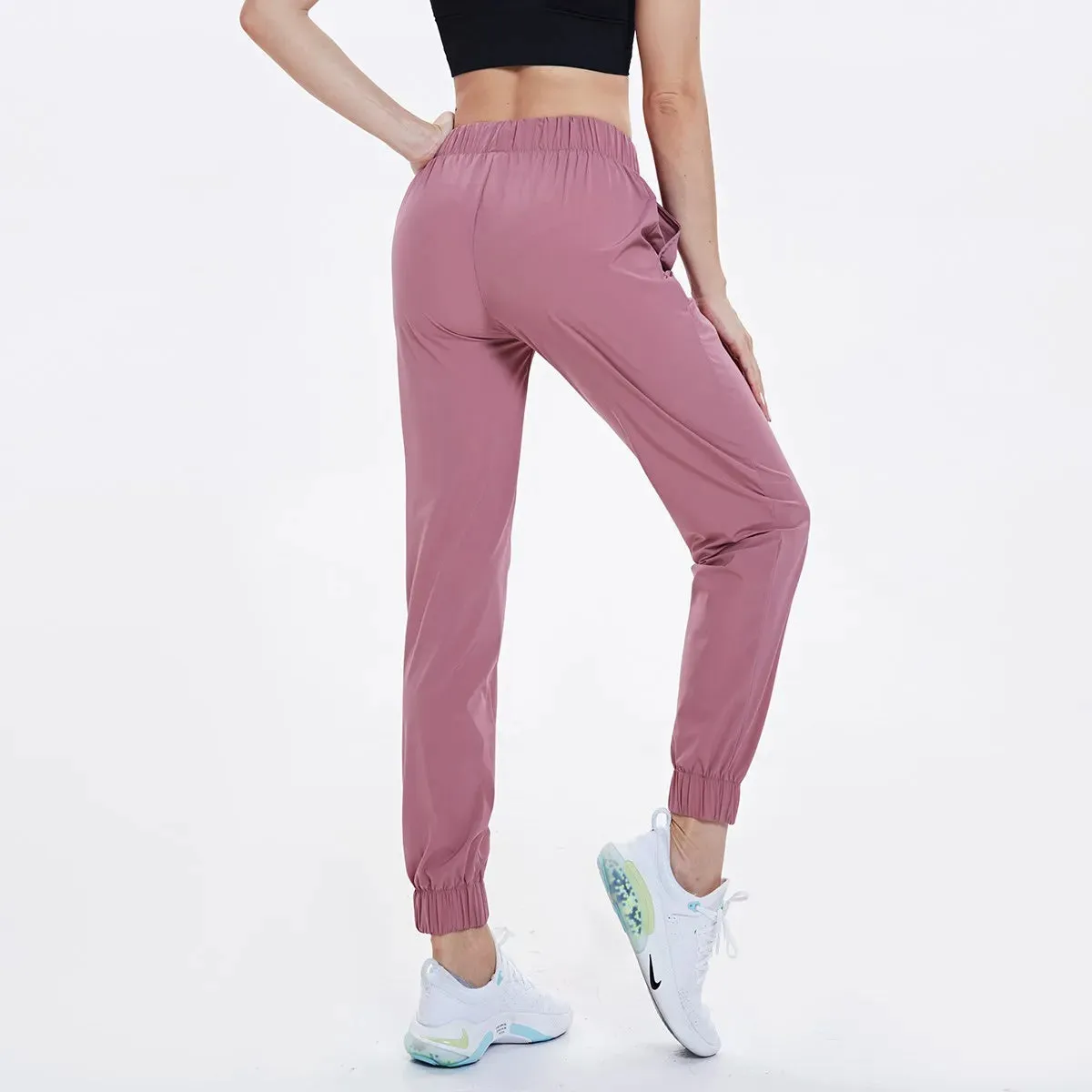 Drawstring Solid Outdoor Thin Jogger Sweatpants