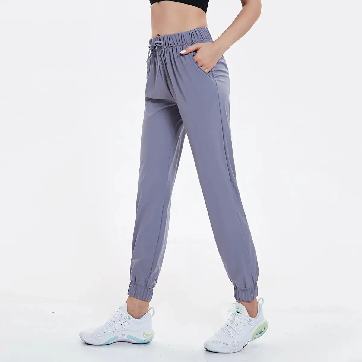 Drawstring Solid Outdoor Thin Jogger Sweatpants