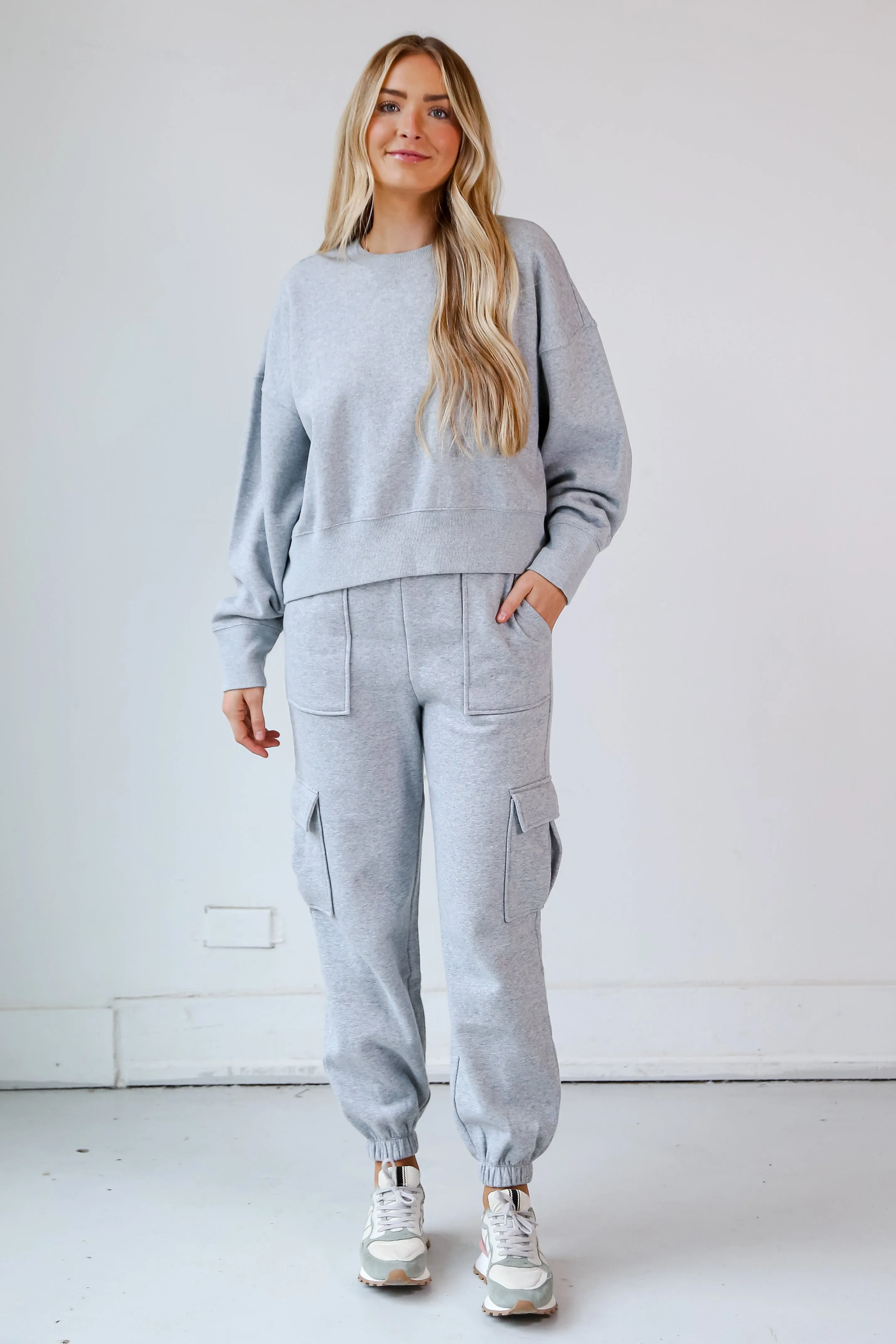 FINAL SALE - Comfy Pursuit Fleece Cargo Jogger Sweatpants - DOORBUSTER