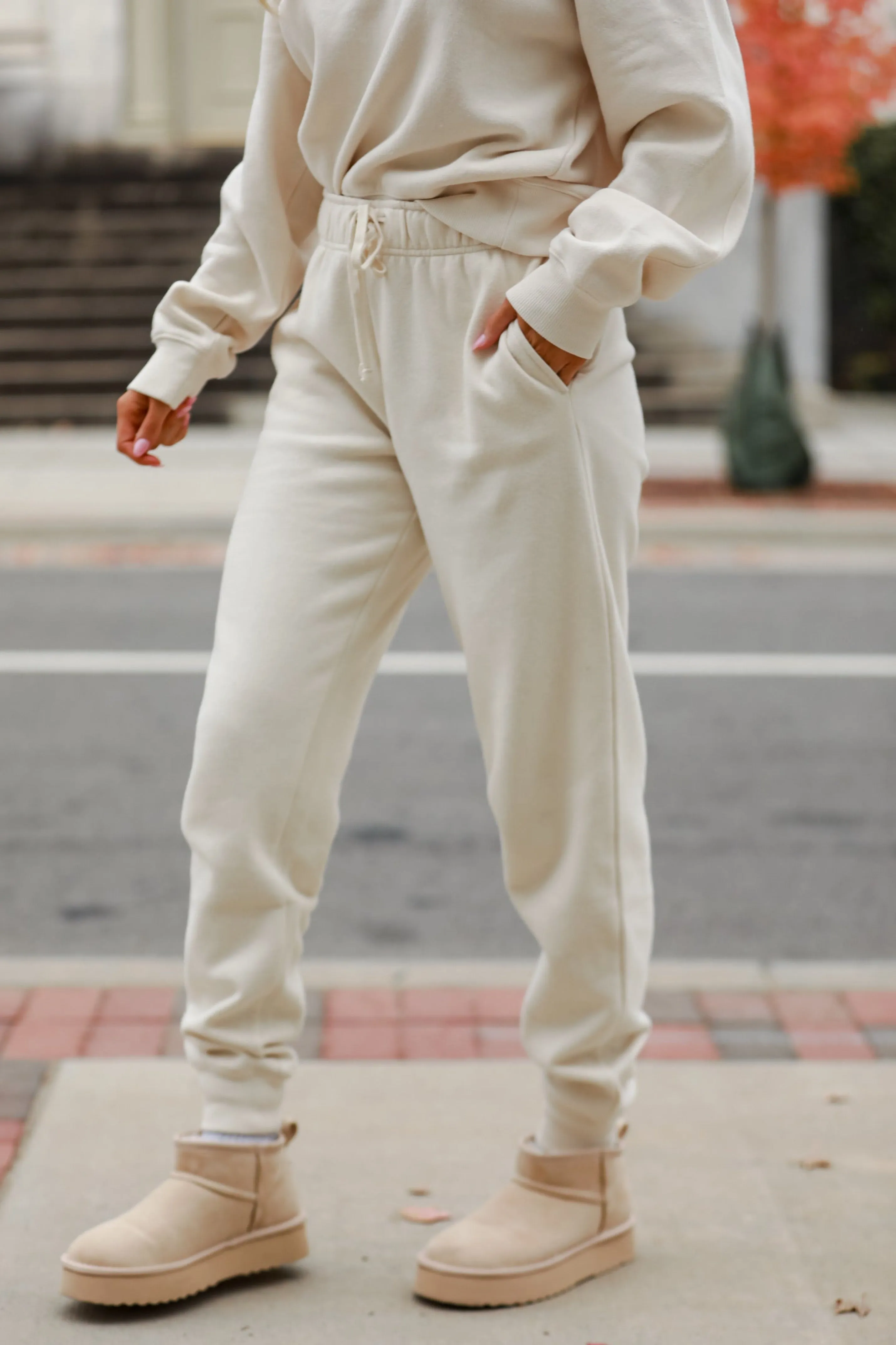 FINAL SALE - Looking To Snuggle Fleece Jogger Sweatpants - DOORBUSTER