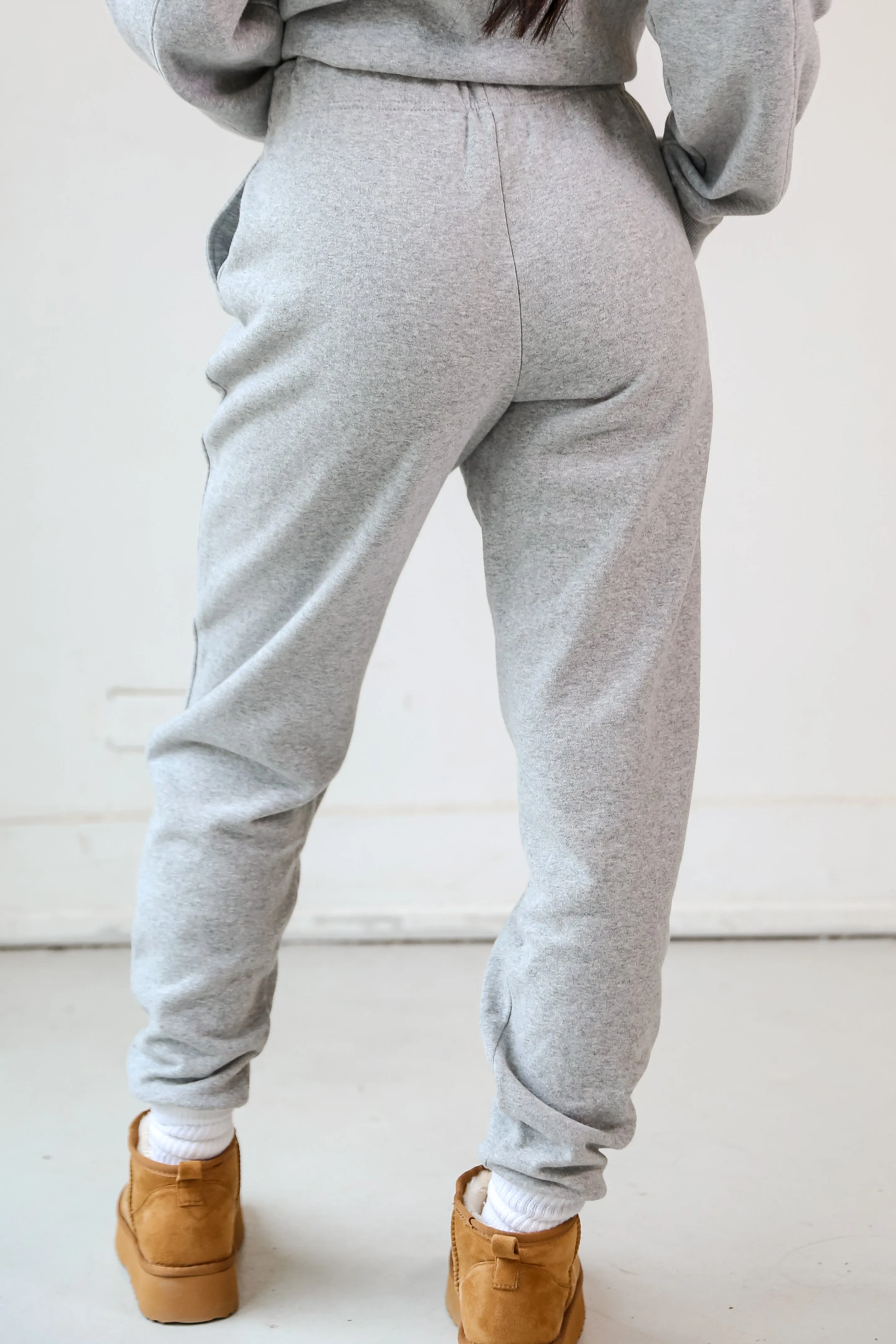 FINAL SALE - Looking To Snuggle Fleece Jogger Sweatpants - DOORBUSTER