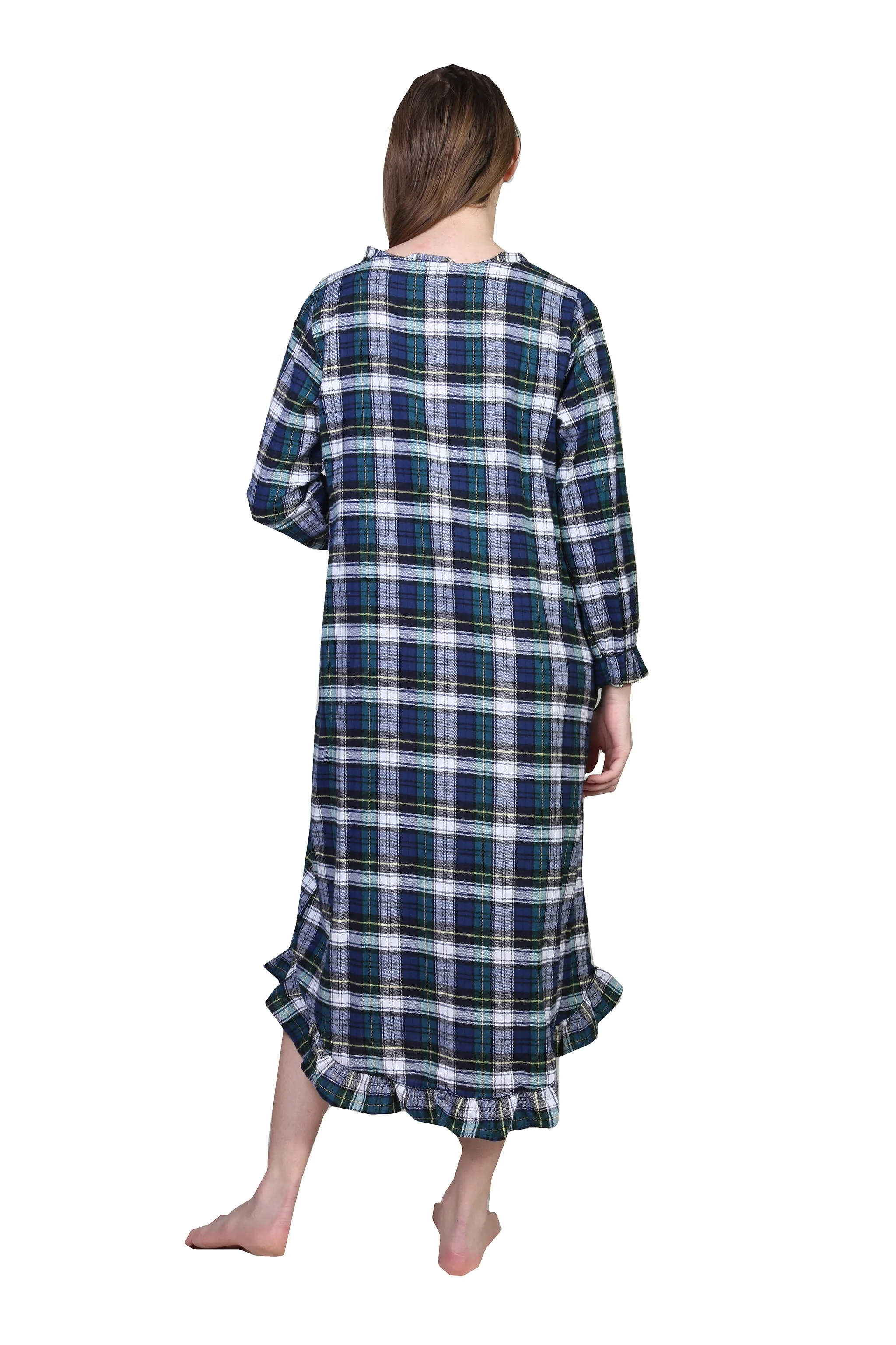 Flannel Plaid Night Gown