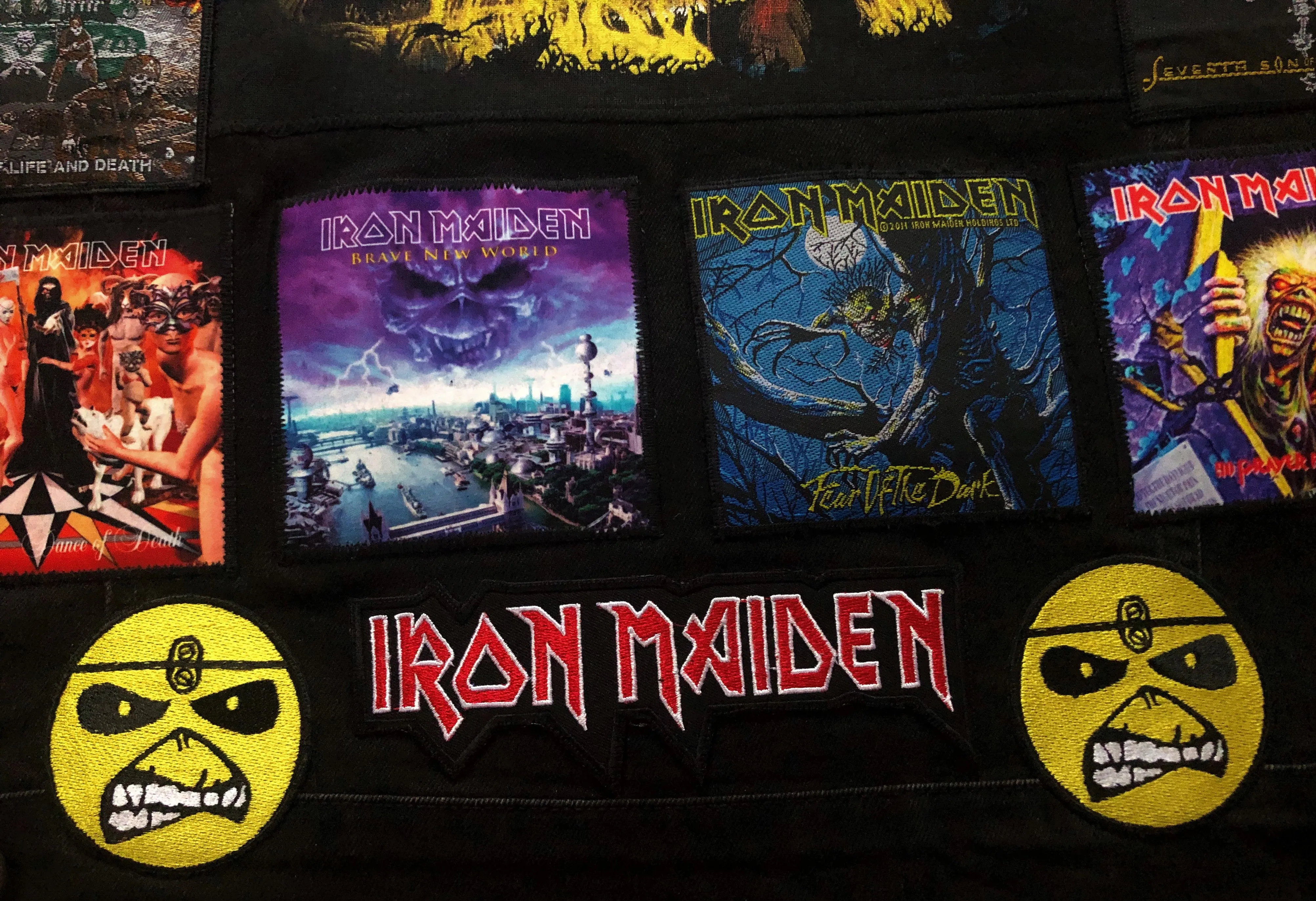 Fully Laden Iron Maiden: Trooper Black Ops Edition Patch Denim Cut-Off Battle Jacket