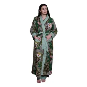 Grey Stargazer Lily Dressing Gown