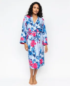 Lyla Womens Floral Print Long Dressing Gown