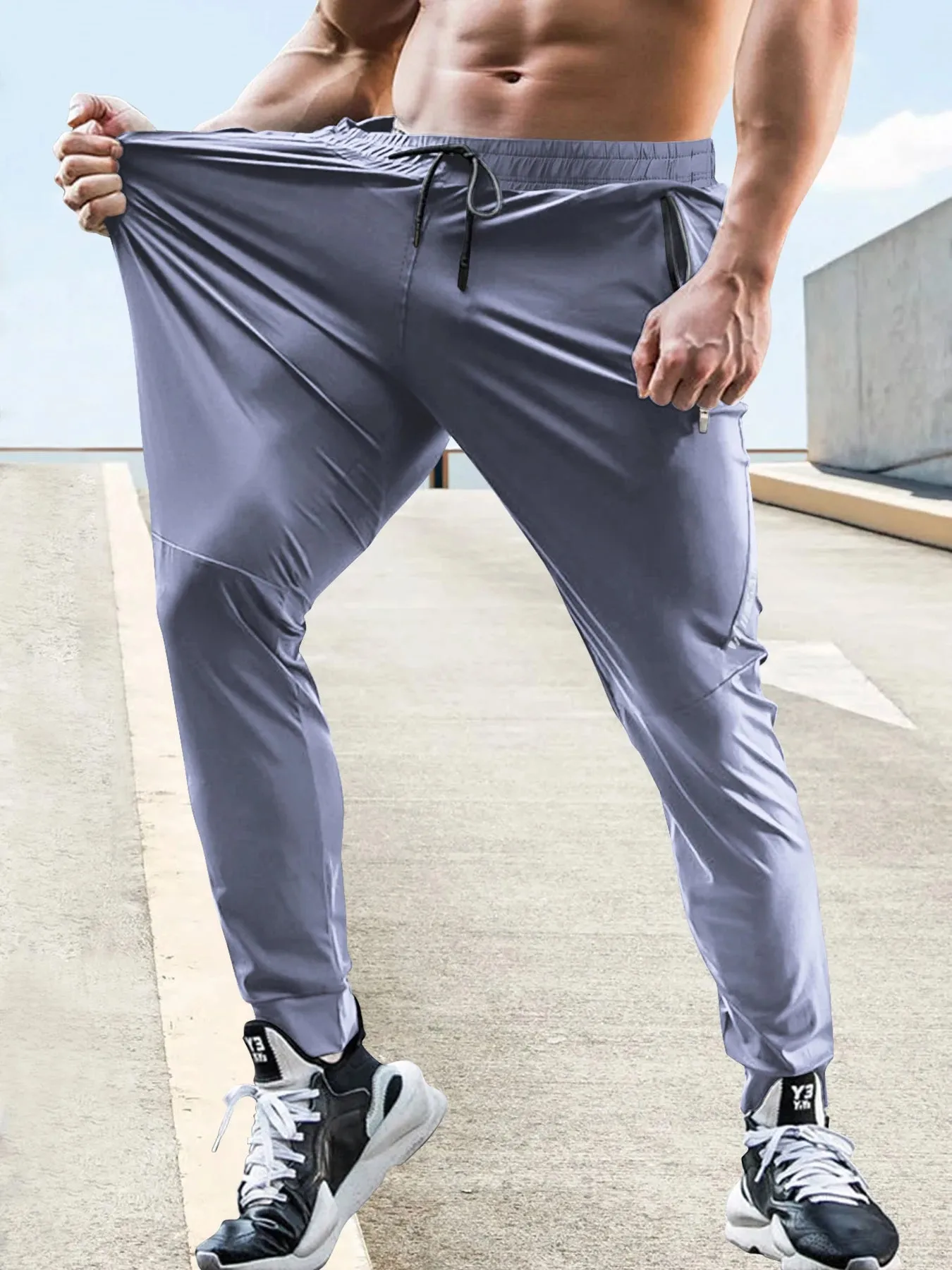 Men's Gym Pants Track Pants Summer Men Clothing Men Fashion Brand Casual Tracksuit for Mens Quick-drying Pants Sweatpants Jogger