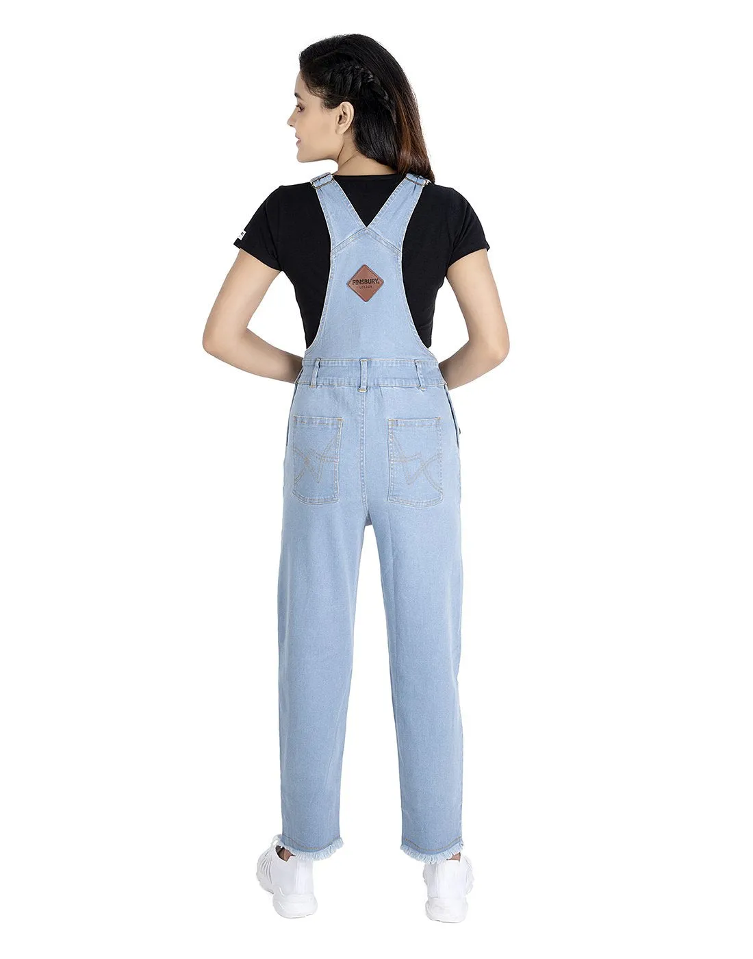 NaughtyDungaree® Feded Blue Women Denim Dungaree