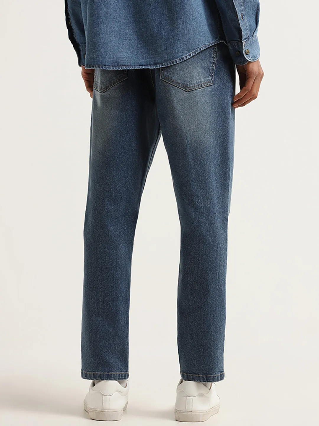 Nuon Blue Slim Fit Mid-Rise Jeans