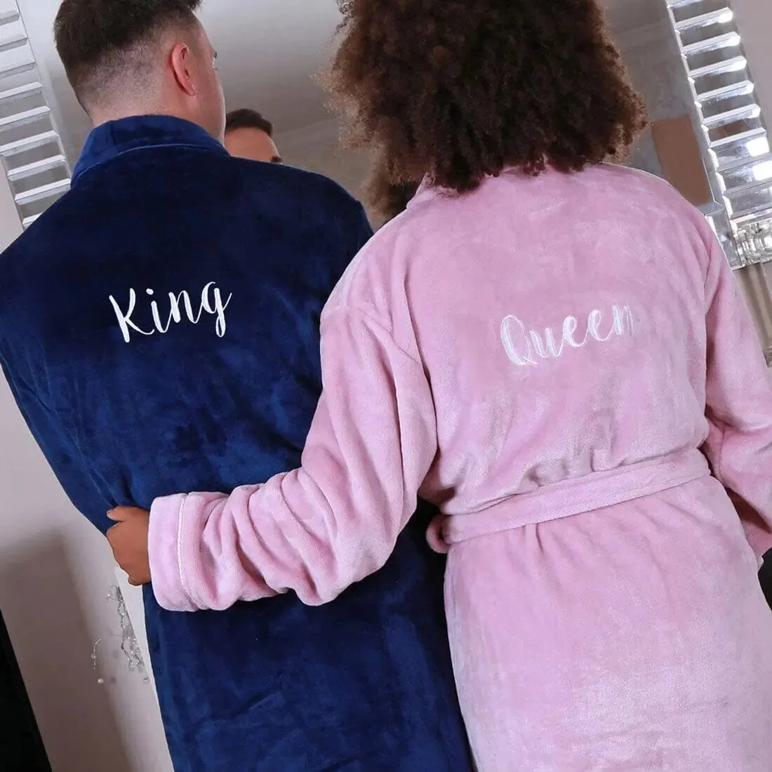 Personalised So Soft Bathrobe - Front and Back Embroidery