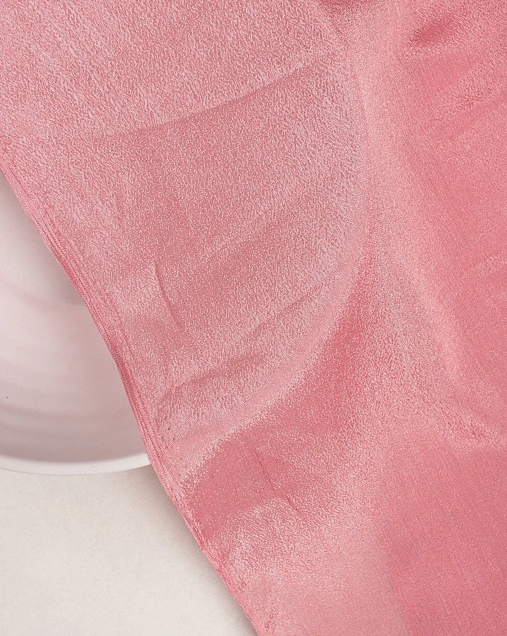 Pink Plain Viscose Chinnon Chiffon Fabric