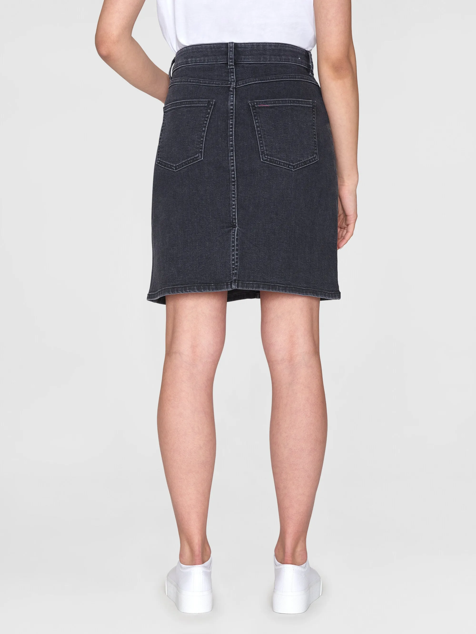 ROMY Rinse Black Denim Skirt - Rinse black