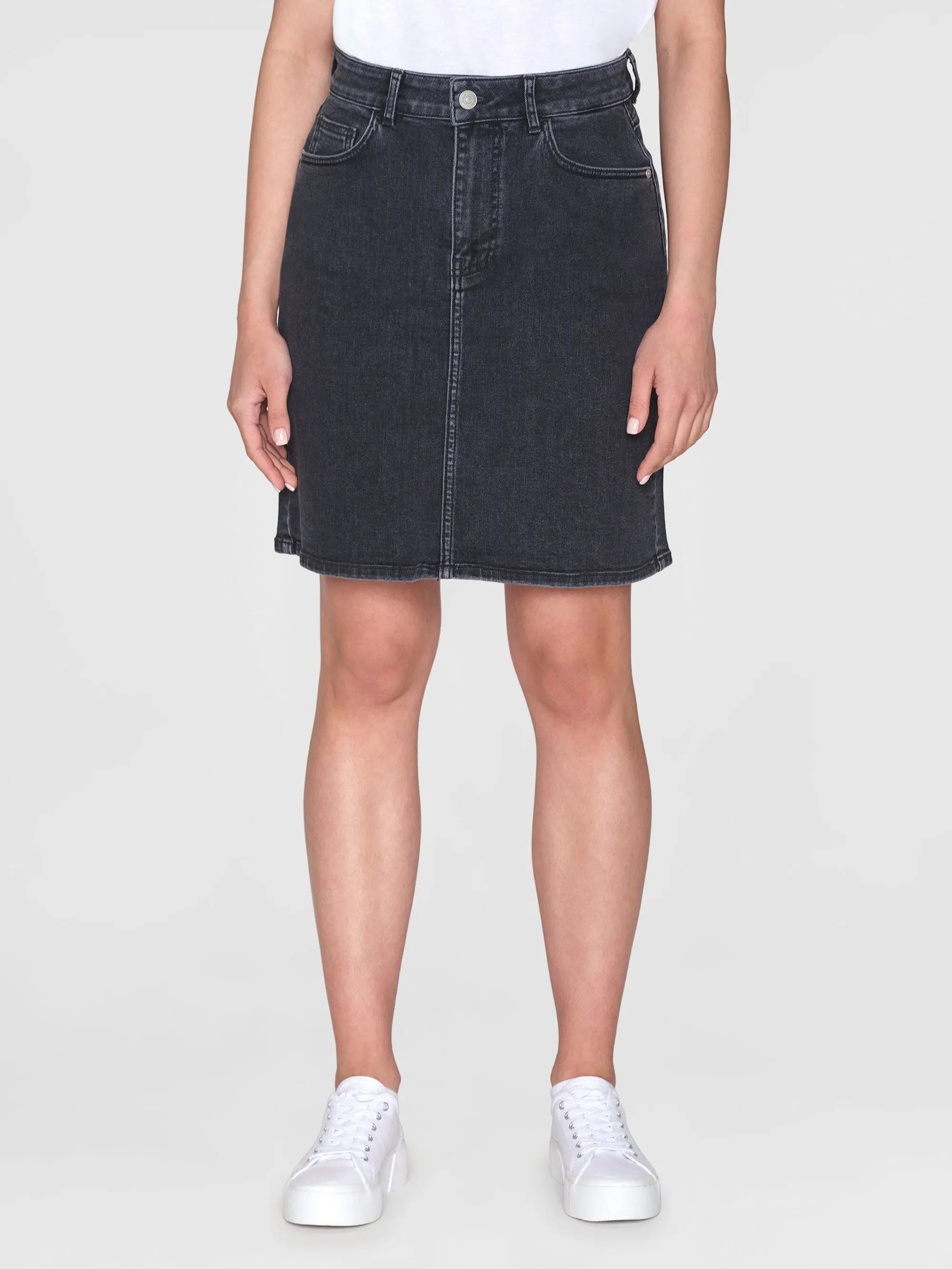 ROMY Rinse Black Denim Skirt - Rinse black