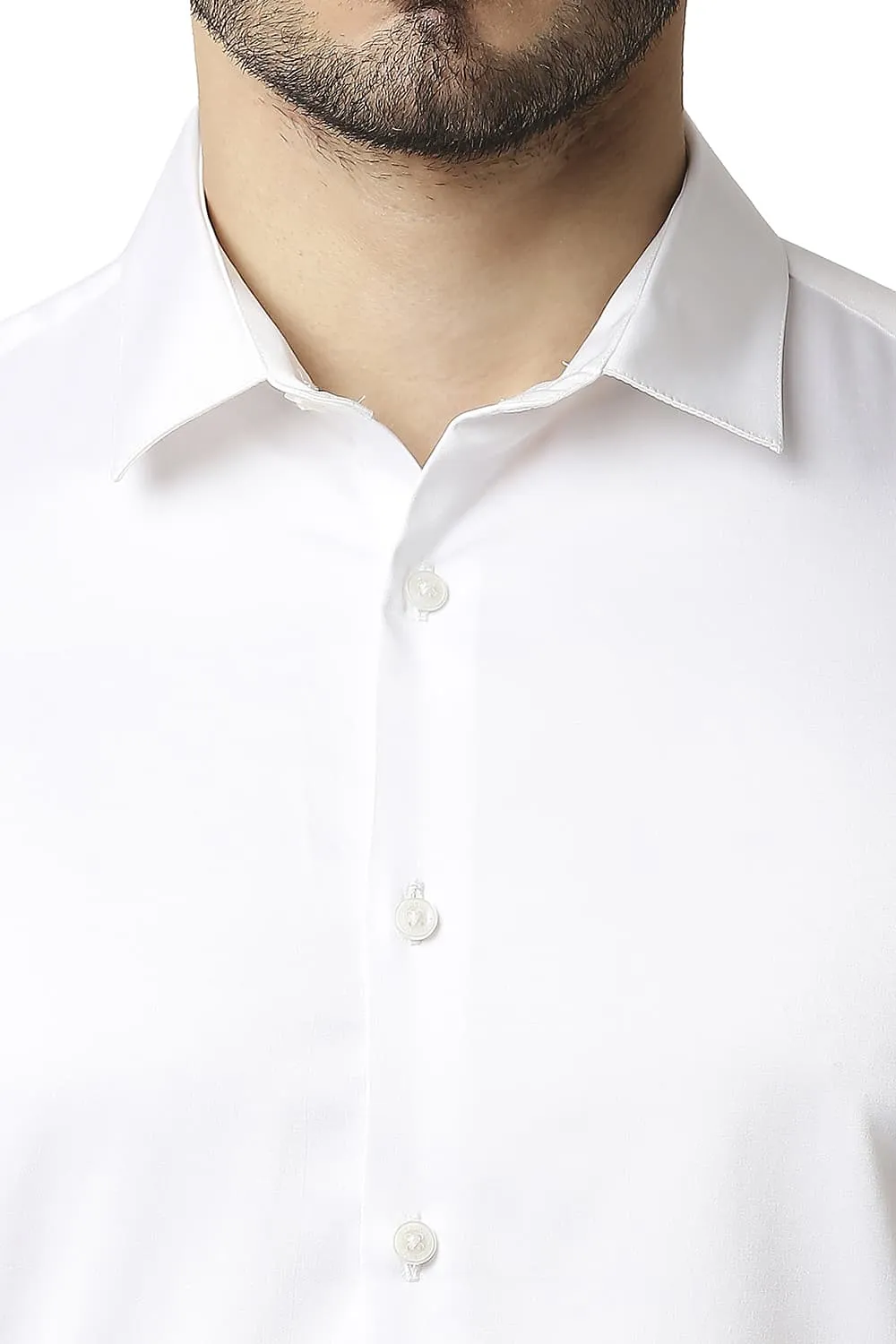 Slim Fit Polyester Stretch Halfsleeves Shirt