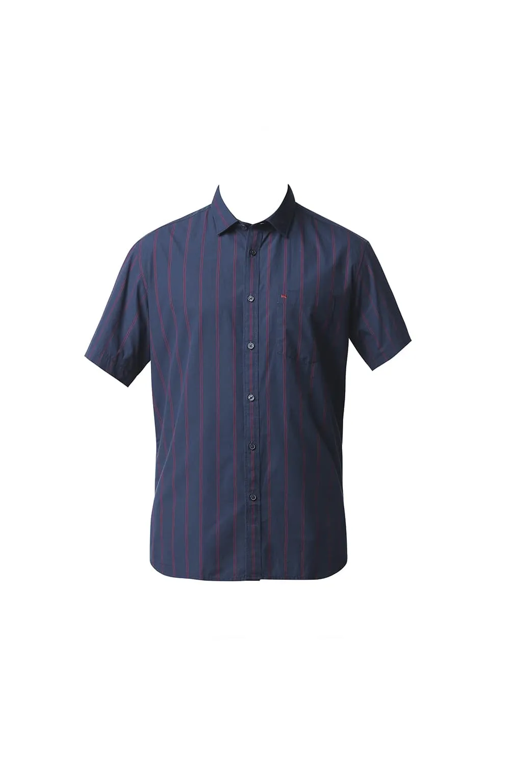 Slim Fit Stripe Halfsleeves Shirt