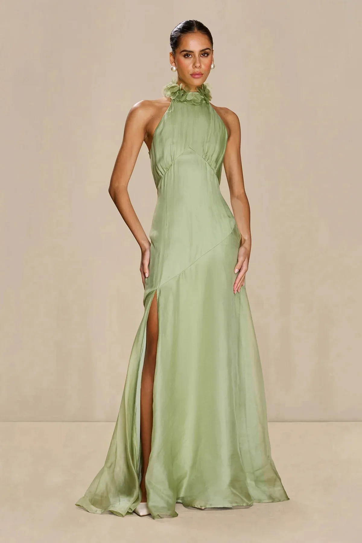 Sonya Noelle Gown - Moss