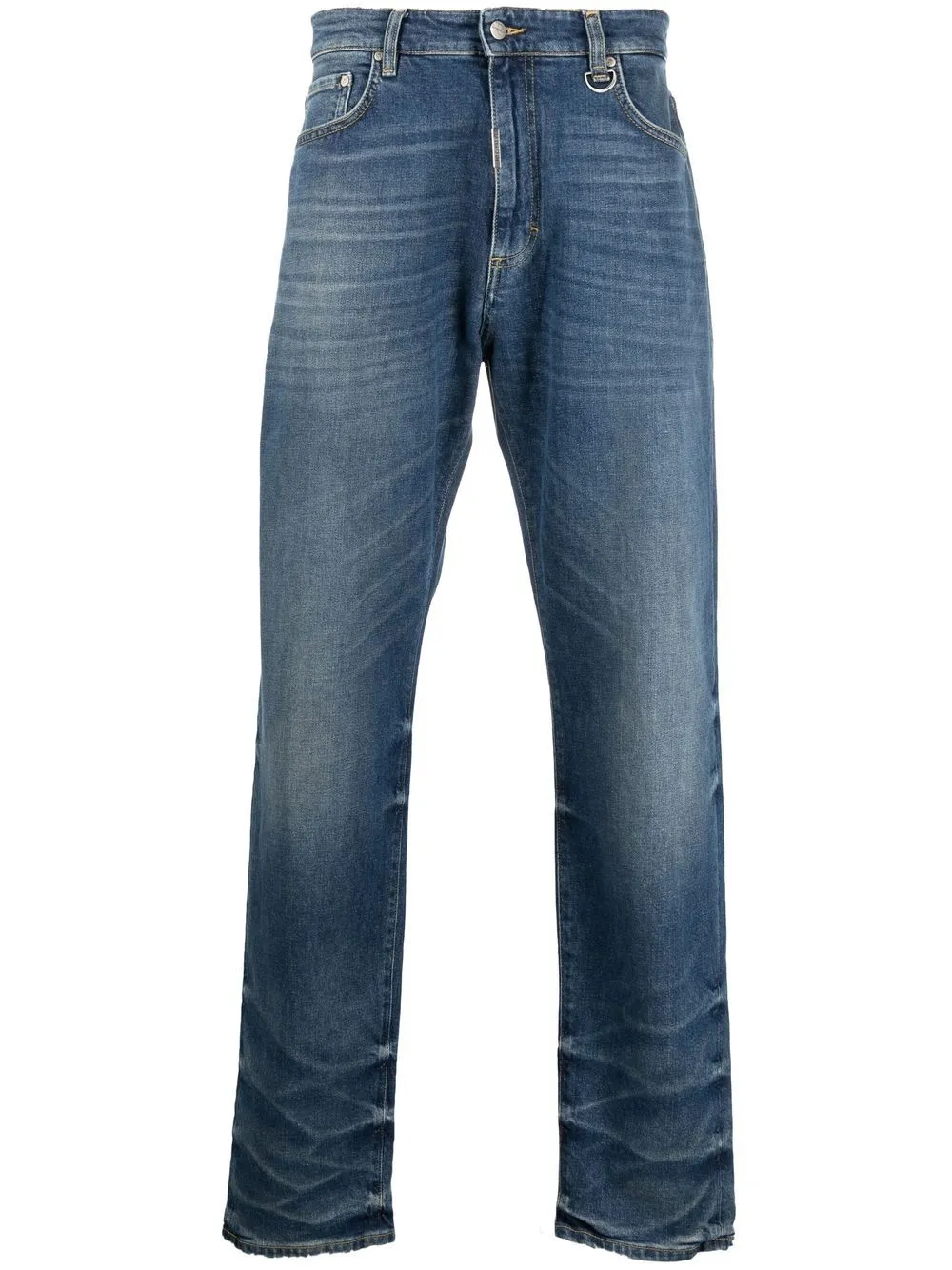 STRAIGHT BAGGY LEG JEANS VIN BLU.