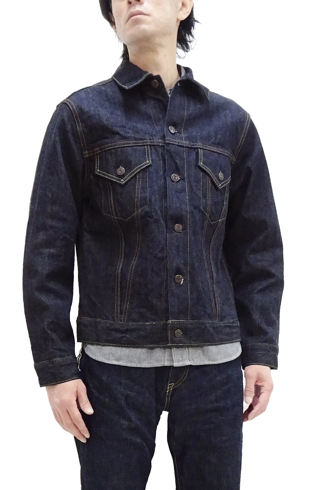 Sugar Cane Denim Jacket Men's 1962 Type 3 Style Jean Jacket SC12962 One-Wash