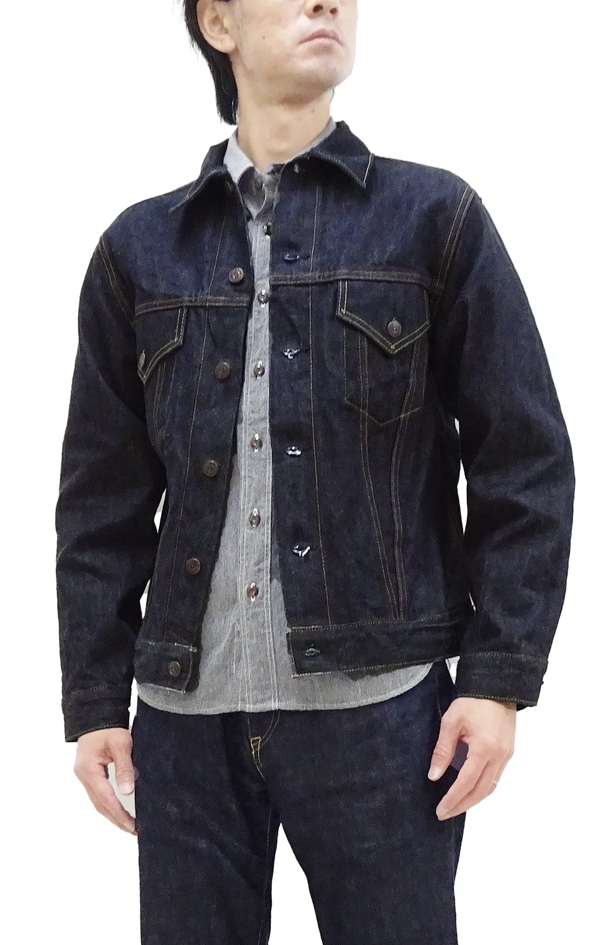 Sugar Cane Denim Jacket Men's 1962 Type 3 Style Jean Jacket SC12962 One-Wash