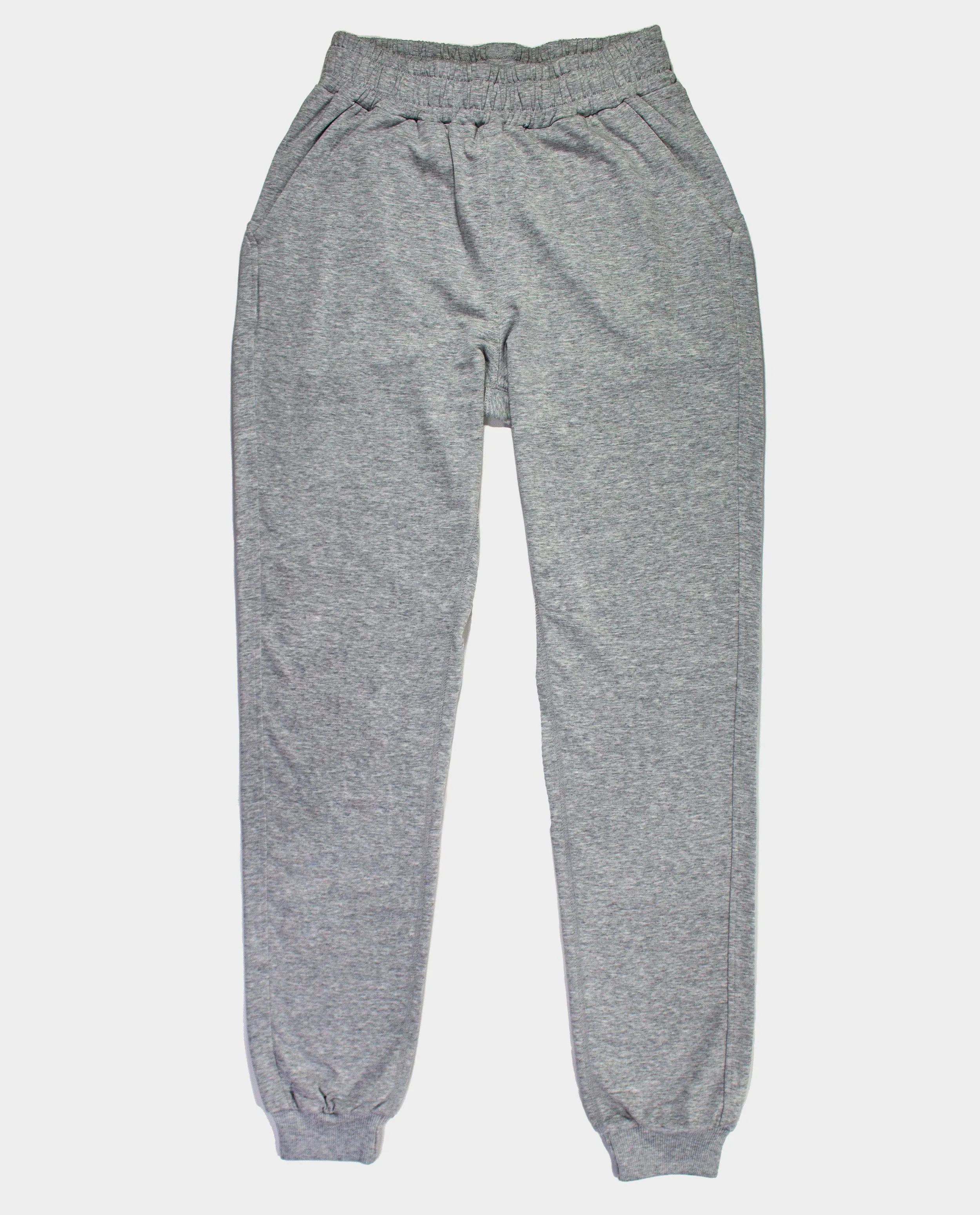 The High-Rise Sweatpant in Heather Grey