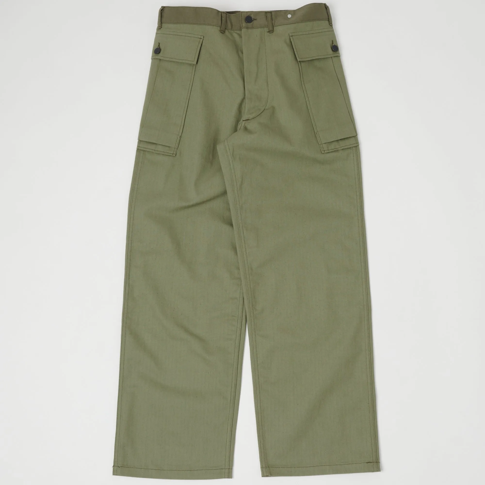 Warehouse & Co 1098 U.S. Army Herringbone Pant - Olive Drab