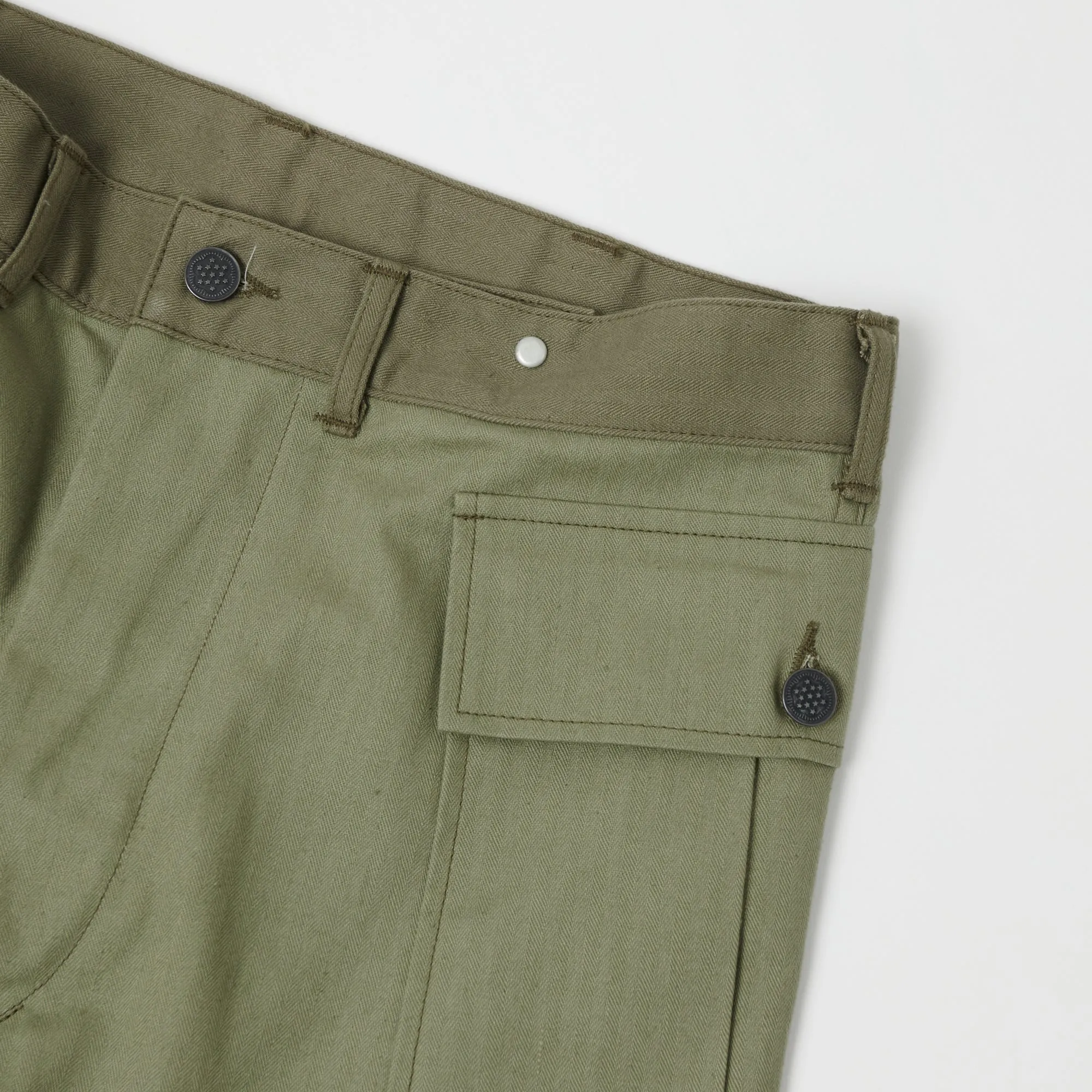 Warehouse & Co 1098 U.S. Army Herringbone Pant - Olive Drab