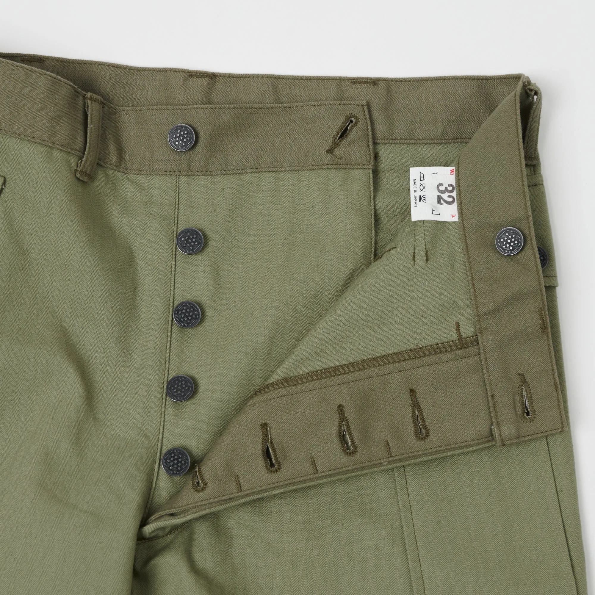 Warehouse & Co 1098 U.S. Army Herringbone Pant - Olive Drab