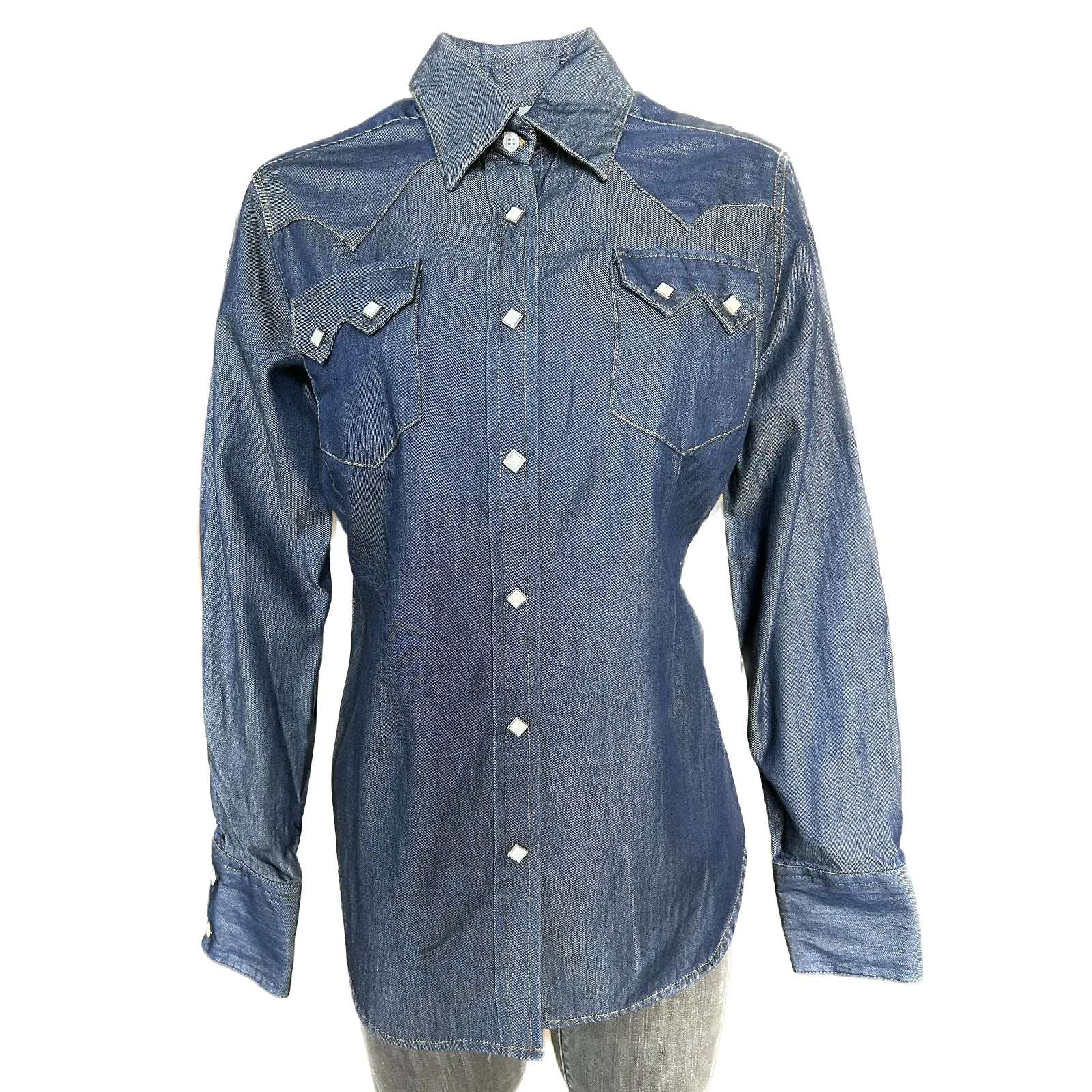 Women's Tencel Denim Sawtooth Western Shirt