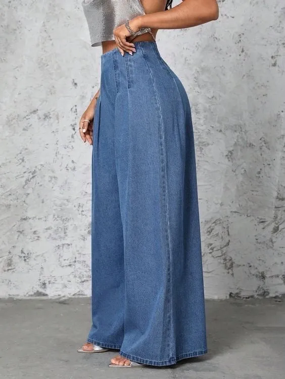 ZARA WIDE LEG JEANS - UK 18